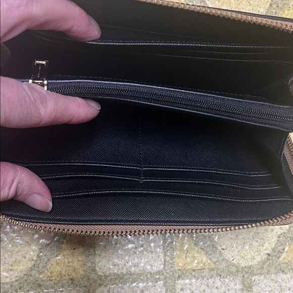 Like new Rebecca Minkoff Brown and Black Dot leather Wallet - Picture 8 of 16